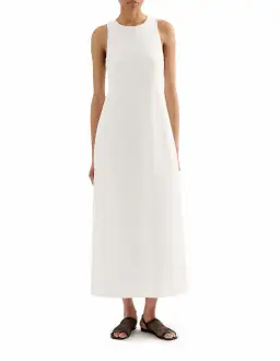 Nude Lucy Thilda Linen Maxi Dress White One Size