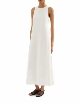 Nude Lucy Thilda Linen Maxi Dress White Size XS / AU 6