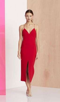 Bec and Bridge C’est Magnifique Split Dress Red for rent on The Volte - image 1