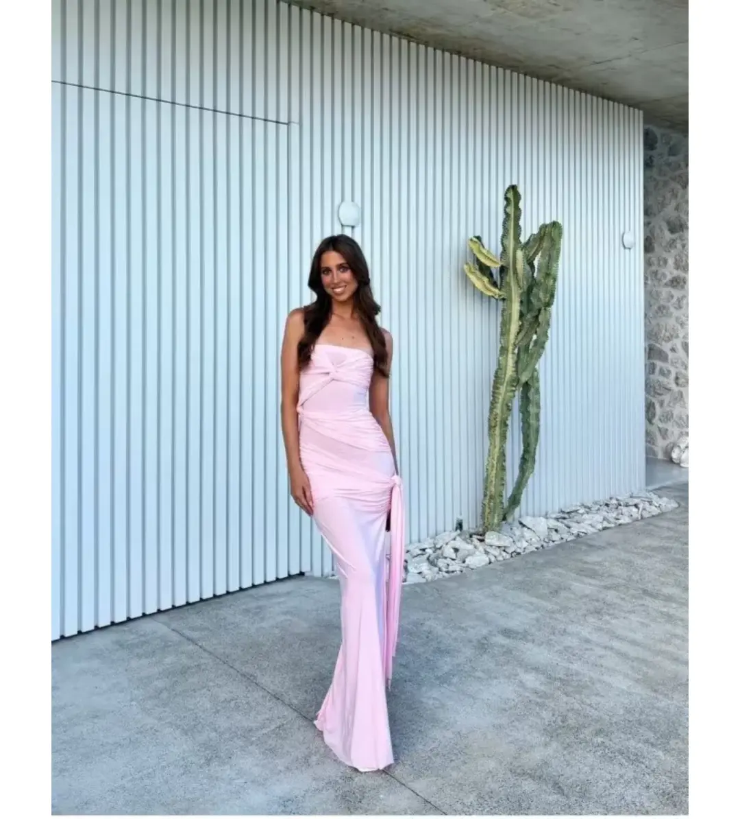 Natalie Rolt Miranda Gown Blossom Pink Size AU 8 for rent on The Volte - main image