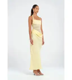 Benni Gina Maxi Dress in Butter Size AU 6 for rent on The Volte - image 2