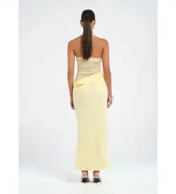 Benni Gina Maxi Dress in Butter Size AU 6 for rent on The Volte - image 3