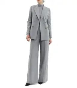 Rebecca Vallance Benoit Loose Fit Blazer in Grey Size AU 6