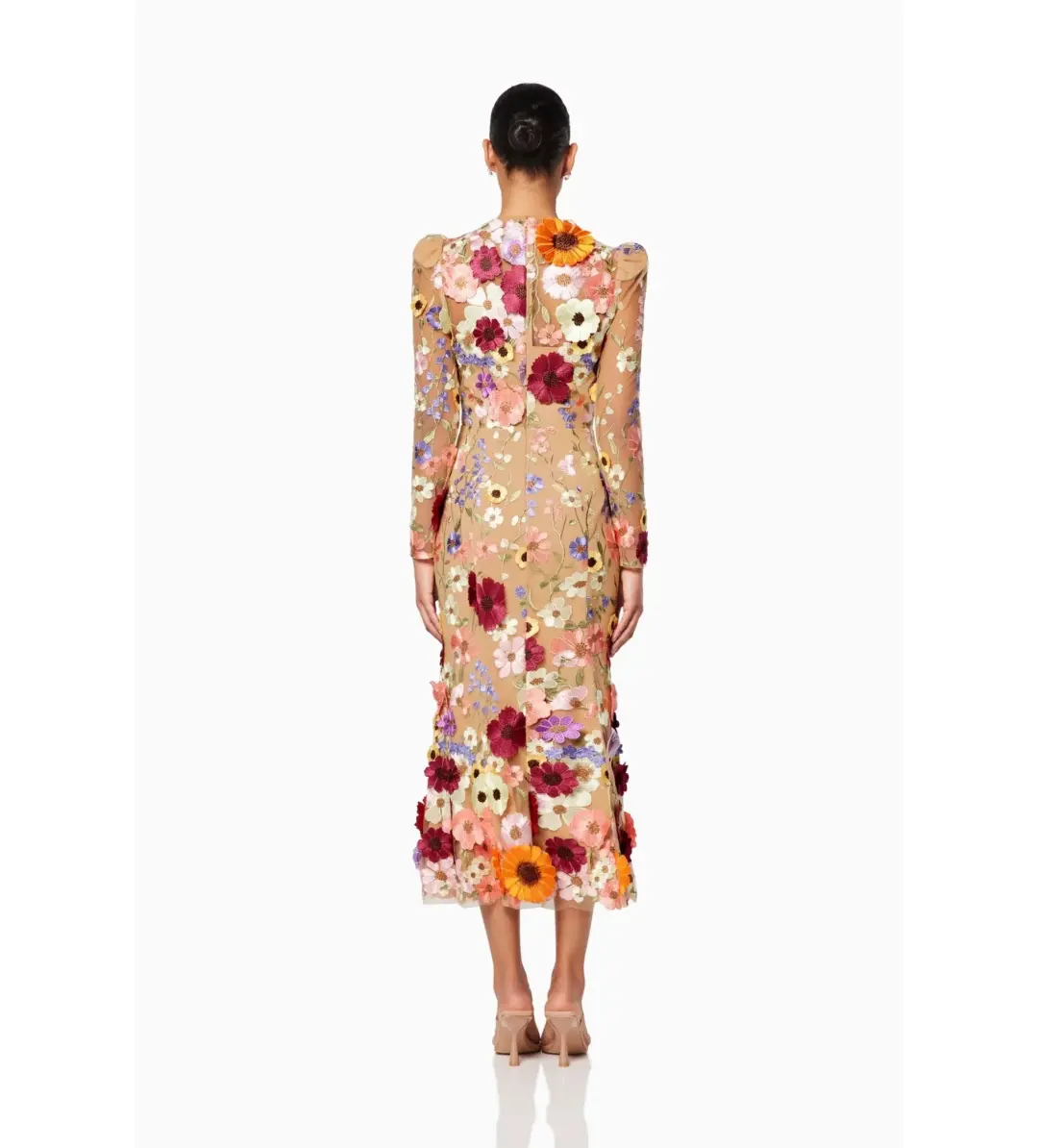 Elliott Shannon Floral Midi Dress | Size XL / AU 14 for rent on The Volte - main image