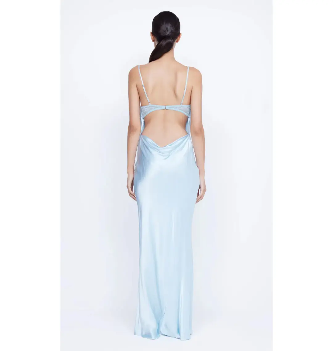 Bec & Bridge Arabella Maxi Dress Dolphin Blue Size AU 12 for rent on The Volte - main image