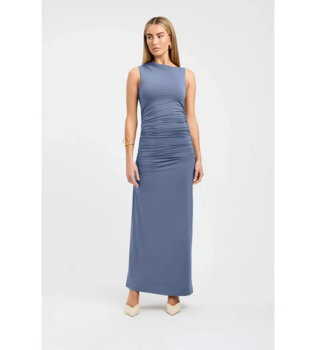 Kookai Alannah Maxi Dress Blue Size AU 8 for rent on The Volte - main image