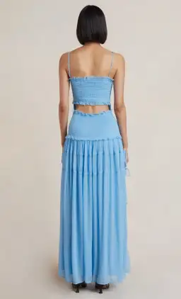 Bec and Bridge Charlotte Cut Out Maxi Dress Blue Size 8 for rent on The Volte - image 3