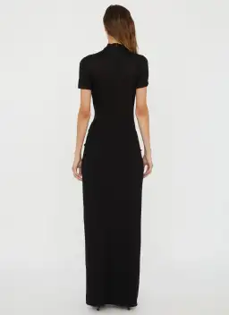 Christopher Esber Fusion Ruched Tee Gown Black Size 8 for rent on The Volte - image 2