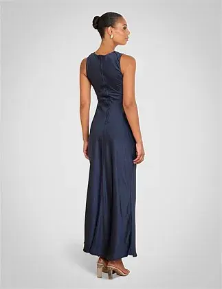 Pilgrim Gita Boat Neck Dress In Navy Size AU 10 for rent on The Volte - main image
