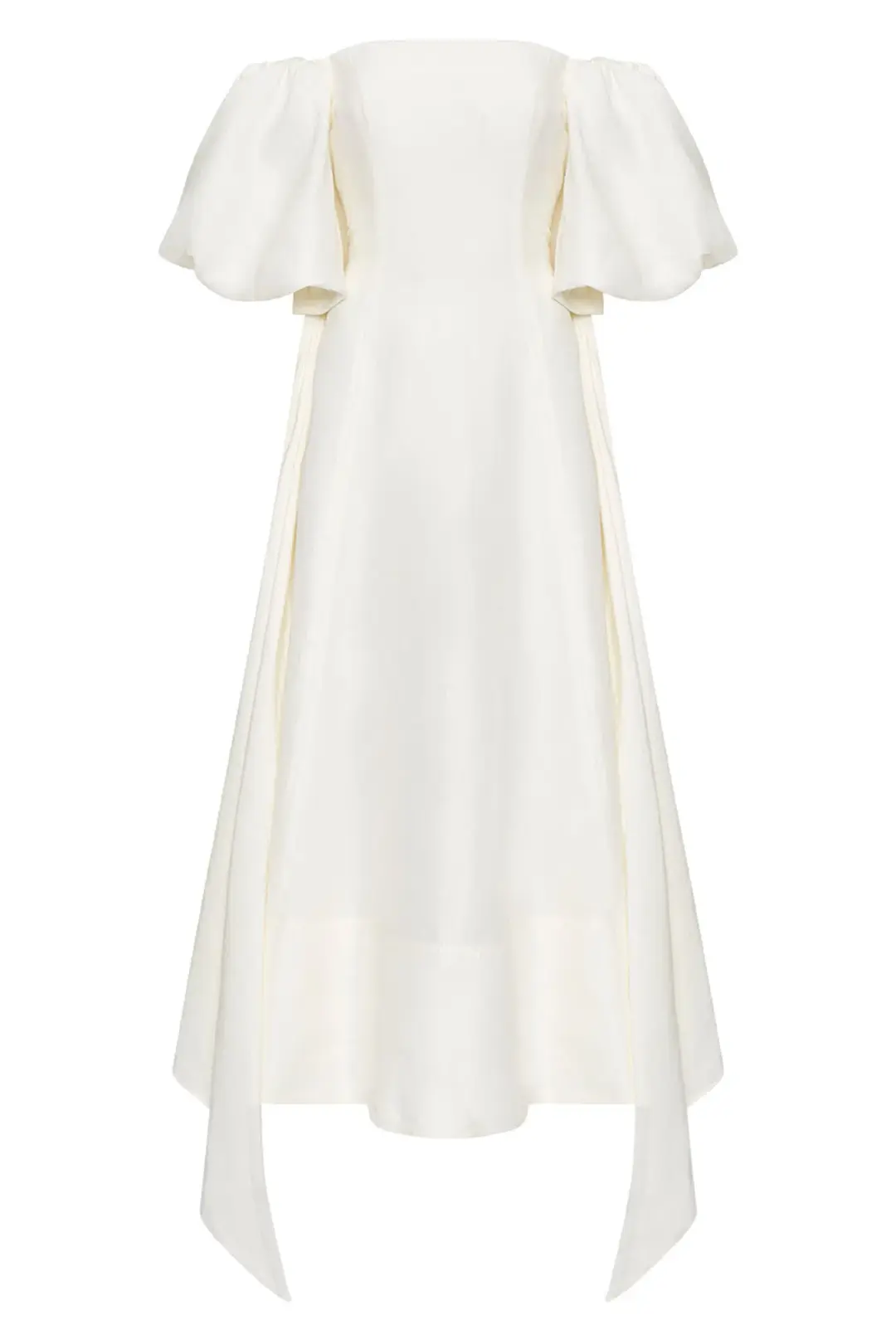 Aje Incarnation Midi Dress Ivory Size 14 for rent on The Volte - main image