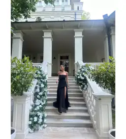 Matterstore Monaco Black Dress with Scarf Black Size 10 for rent on The Volte - image 2