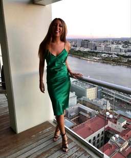 Maurie and Eve- Sunrise Dress EMERALD Size 8 for rent on The Volte - image 4