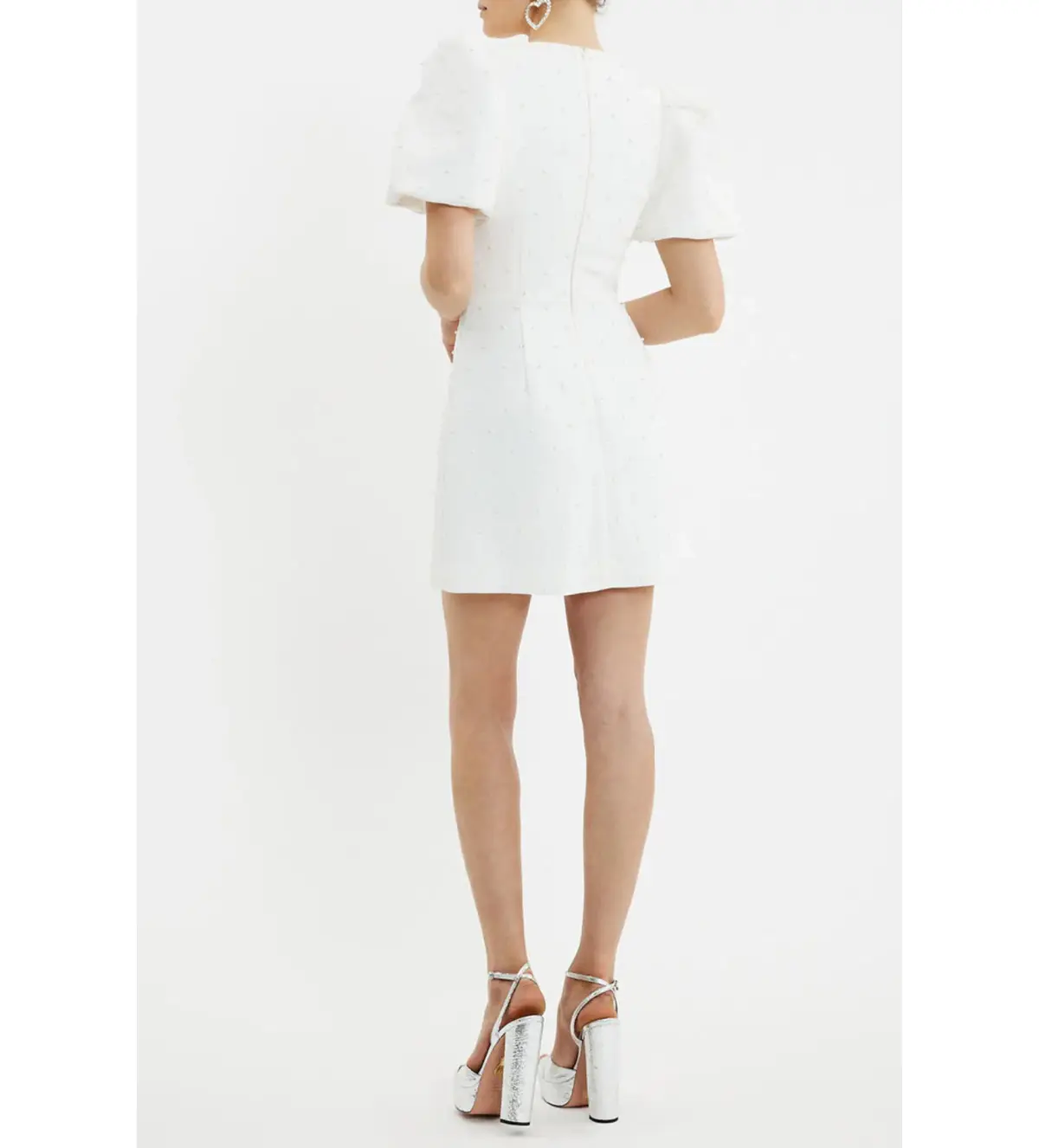 Rebecca Vallance Bridal Ophelia Mini Dress White Size AU 8 - Image 4