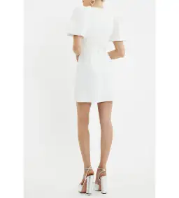 Rebecca Vallance Bridal Ophelia Mini Dress White Size AU 8 for rent on The Volte - image 4