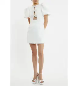 Rebecca Vallance Bridal Ophelia Mini Dress White Size AU 8 for rent on The Volte - image 1