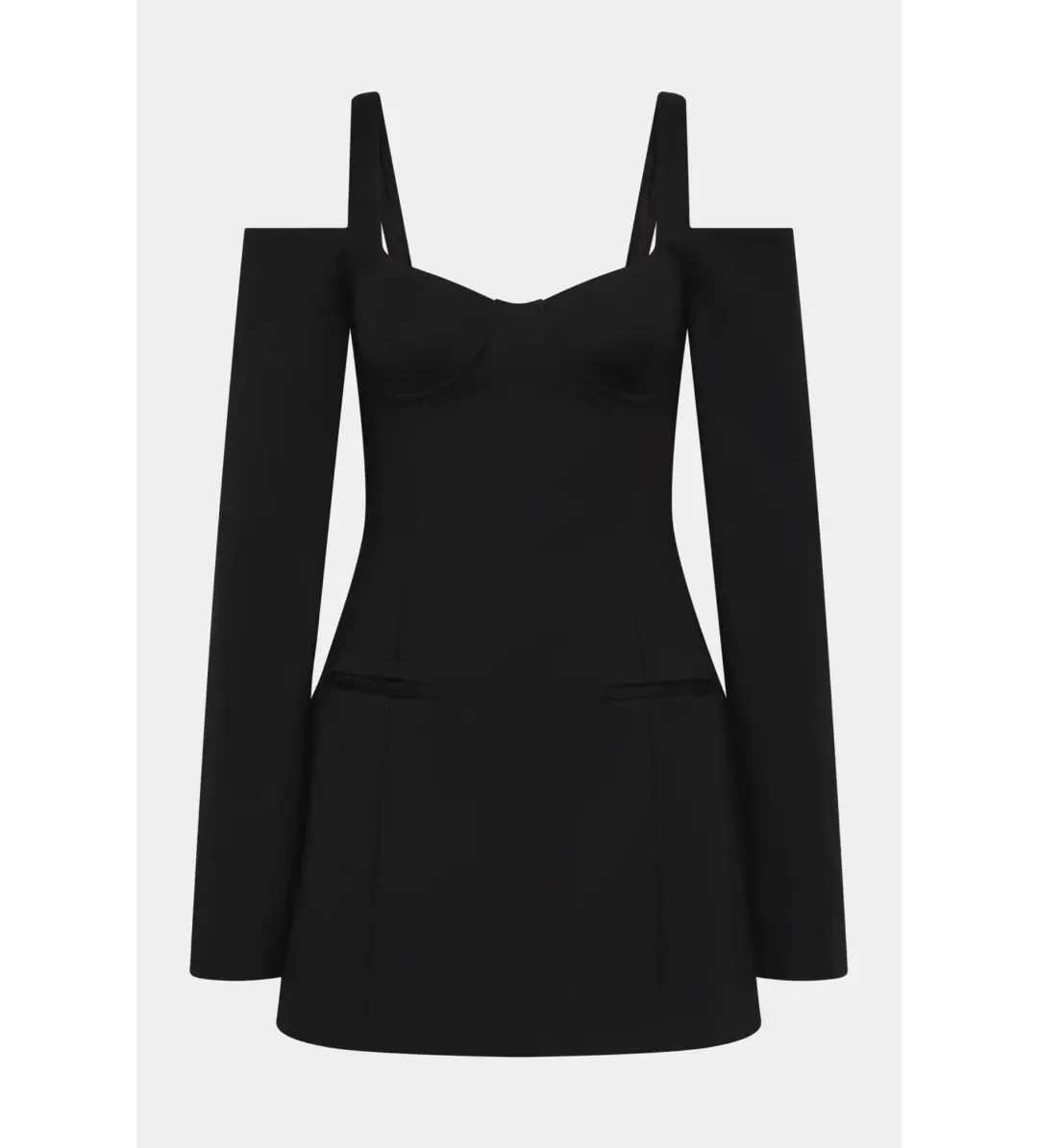 Sir Sandrine Long Sleeve Mini in Black Size AU 6 for rent on The Volte - main image