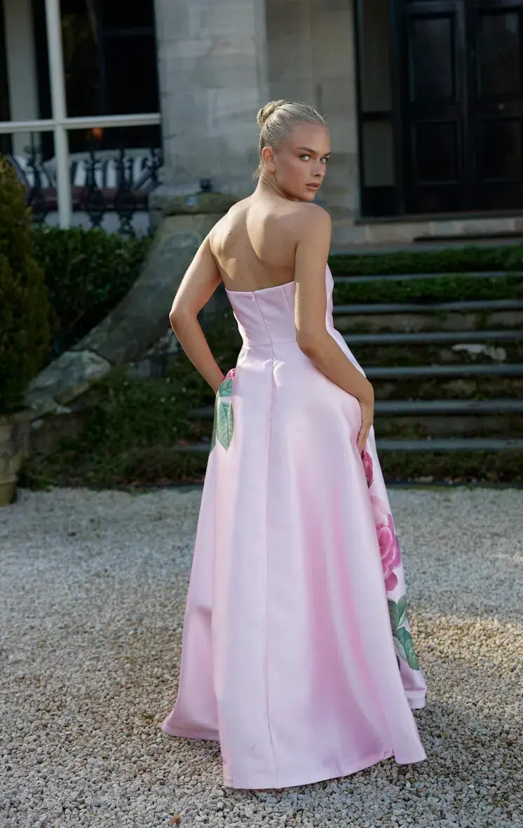 Aston Studio Audrey Dress in Baby Fleur Floral Maxi Size 8 for rent on The Volte - main image