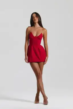 Natalie Rolt Maya Mini Dress Red Size 0 / Aus 6 for rent on The Volte - image 1