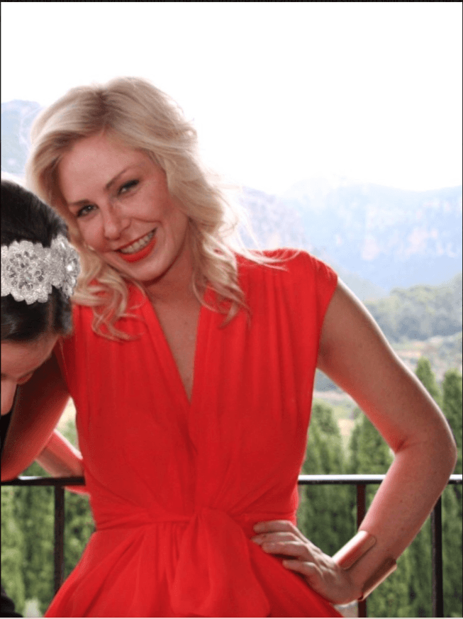 Carla Zampatti Waterfall Dress Red Size 6 for rent on The Volte - main image