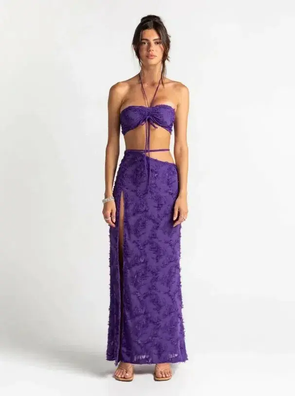 Arcina Ori Izzi Set Purple Maxi Size AU 8 for rent on The Volte - main image