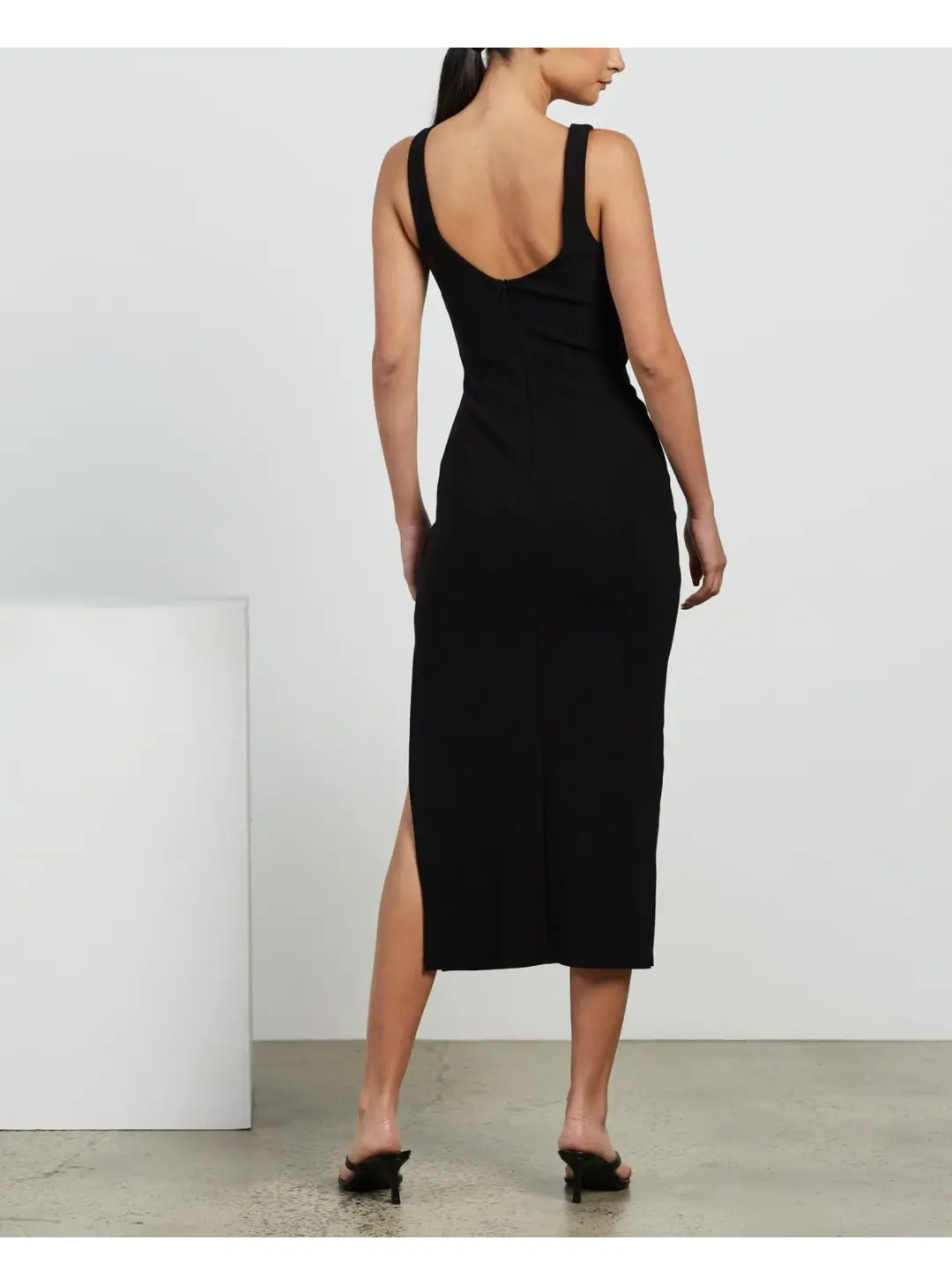 Bec & Bridge Joelle Midi Dress Black Size AU 8 for rent on The Volte - main image