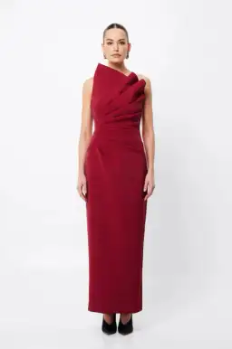 Mossmann Common Emotion Midi Crimson Dress One Size