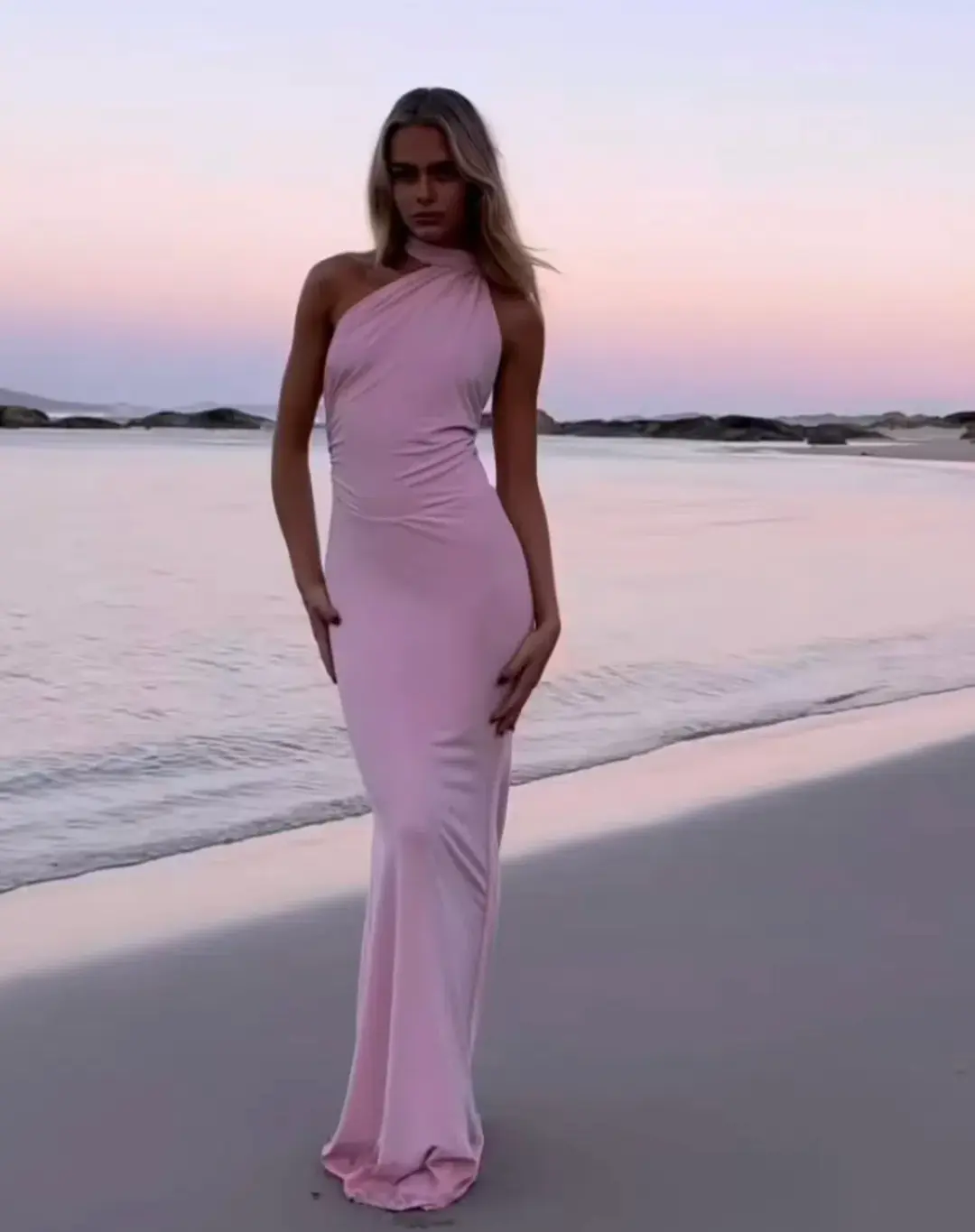 Natalie Rolt Fabienne Gown Blossom Pink Size 8 for rent on The Volte - main image