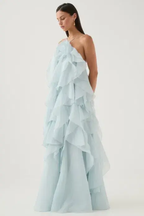 Aje Pandorea Blue Maxi Dress Size 10 for rent on The Volte - main image