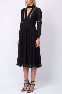 White Seude SILK PETA DRESS SIZE 8 [BRAND NEW} for rent on The Volte - image 3