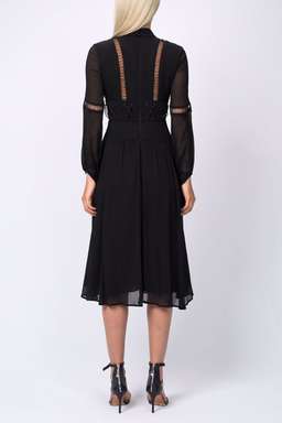 White Seude SILK PETA DRESS SIZE 8 [BRAND NEW} for rent on The Volte - image 2