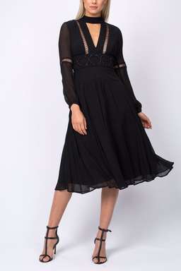 White Seude SILK PETA DRESS SIZE 8 [BRAND NEW} for rent on The Volte - image 1