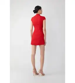 Sau Lee Natasha Tweed Mini Dress in Red Size 8 for rent on The Volte - image 4