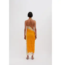 Christopher Esber Crimped Lace Cami Dress Valencia/Multi Size AU 4 for rent on The Volte - image 4