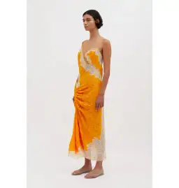 Christopher Esber Crimped Lace Cami Dress Valencia/Multi Size AU 4 for rent on The Volte - image 3