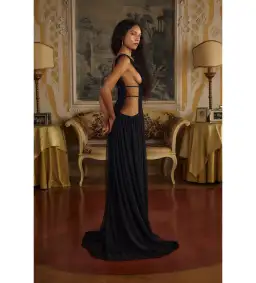 Mirror Palais Venus Gown in Black Size AU 10 for rent on The Volte - image 2