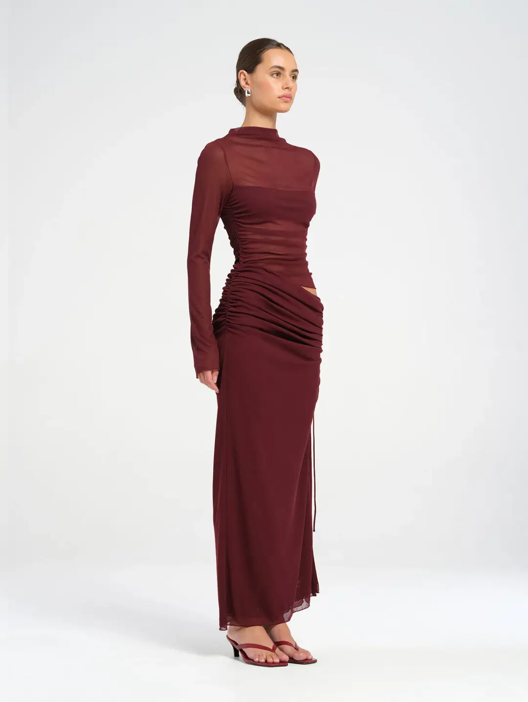 Benni Mable Maxi Dress Plum Size 10 for rent on The Volte - main image