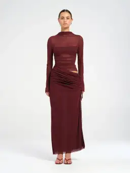 Benni Mable Maxi Dress Plum Size 10 for rent on The Volte - image 1