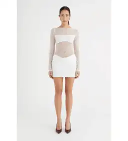 Benni Yana Lace Mini Dress White Size 8 for rent on The Volte - image 1