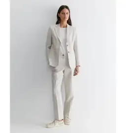 Freya Linen Blazer String Grey Size 6 for rent on The Volte - image 1