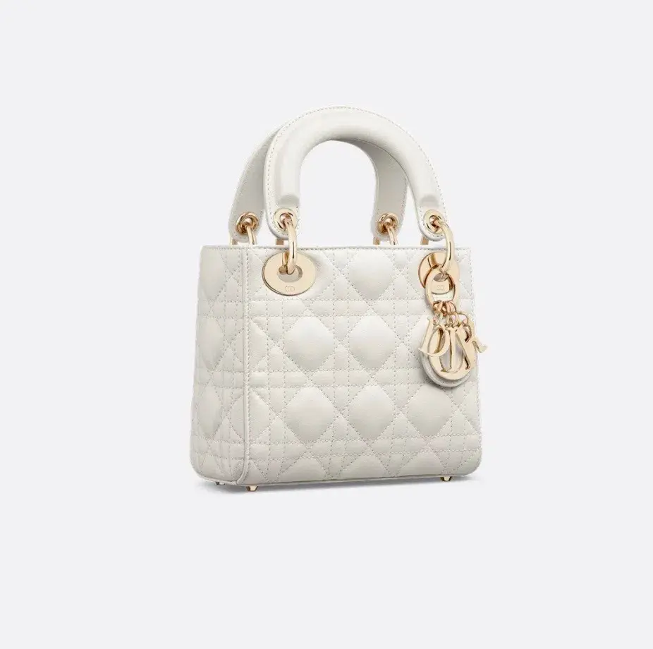 Dior Mini Lady Bag White for rent on The Volte - main image