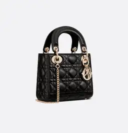 Mini Lady Dior Black Bag for rent on The Volte - image 3