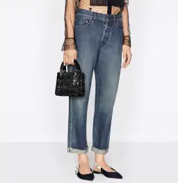 Lady Dior Mini Black Satin for rent on The Volte - image 2