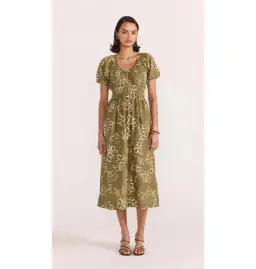 Staple The Label Ines Midi Dress Floral Size 8 for rent on The Volte - image 1