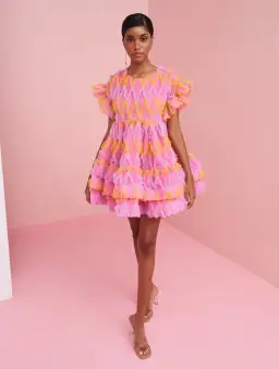 CeliaB Coral Mini Dress Pink Multi Size M / AU 10