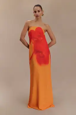 Meshki Amaya Strapless Dress Koi Orchid Print Size 10 for rent on The Volte - image 1