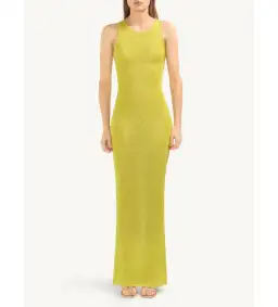 Astra Resort Natalia Dress Chartreuse Sequin Size XS / AU 6 for rent on The Volte - image 4