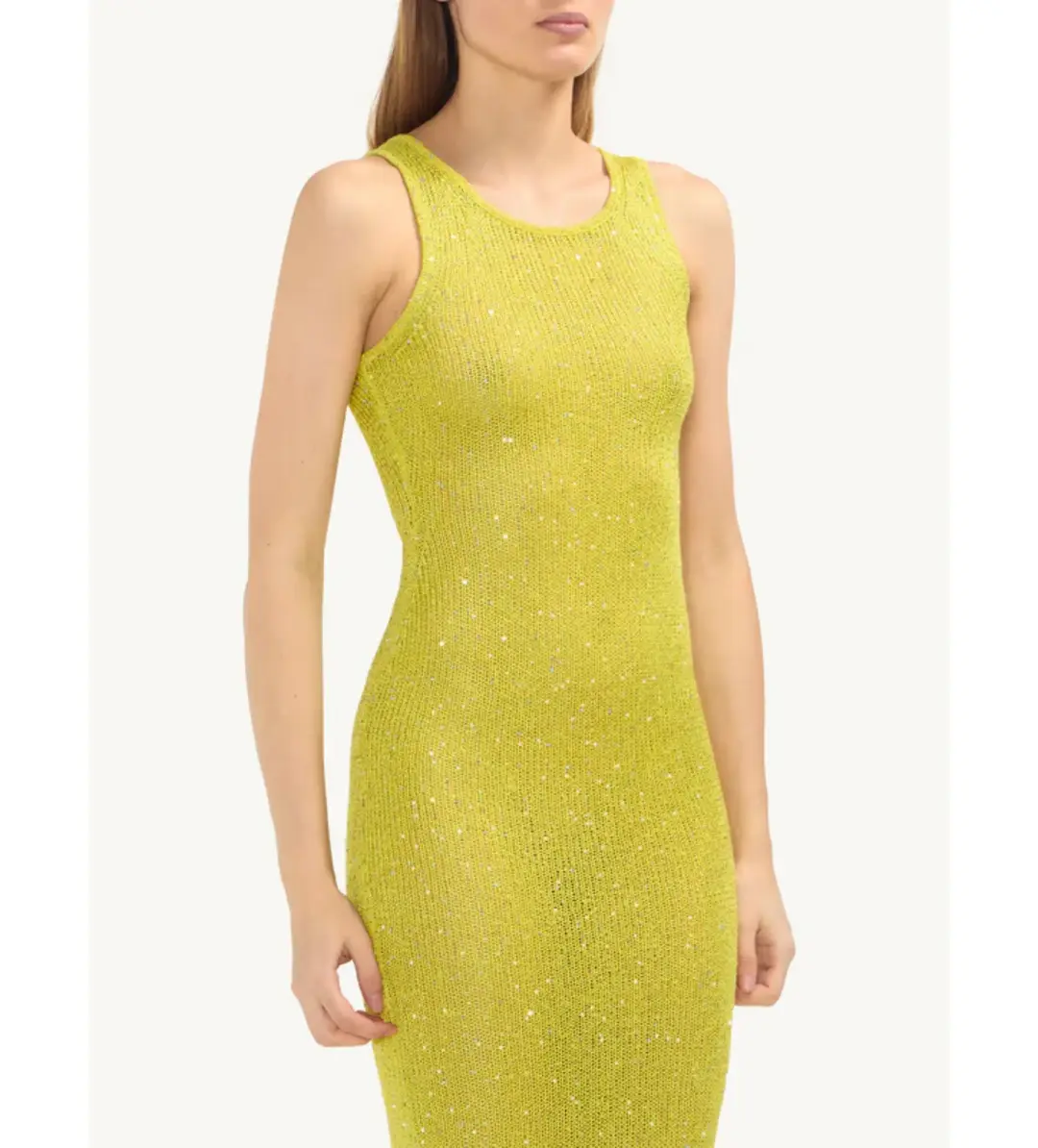 Astra Resort Natalia Dress Chartreuse Sequin Size XS / AU 6 for rent on The Volte - main image