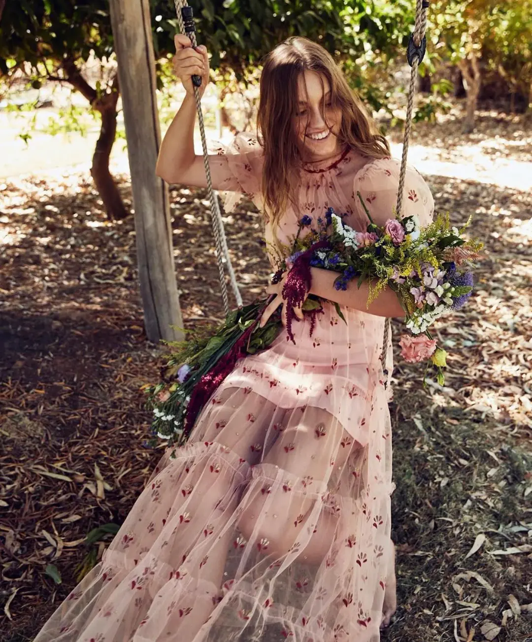 Alice McCall Cowboy Tears Midi Dress Pink Size AU 8 for rent on The Volte - main image