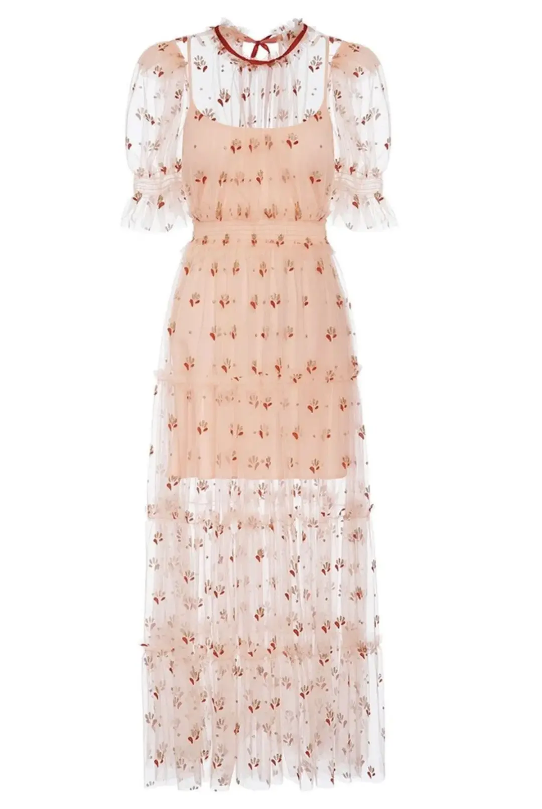Alice McCall Cowboy Tears Midi Dress Pink Size AU 8 for rent on The Volte - main image
