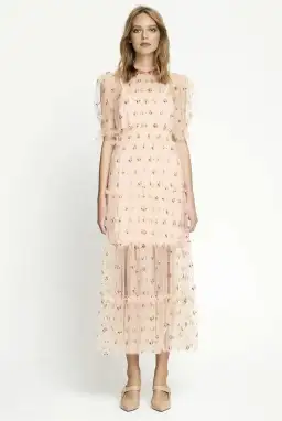 Alice McCall Cowboy Tears Midi Dress Pink Size AU 8 for rent on The Volte - image 1